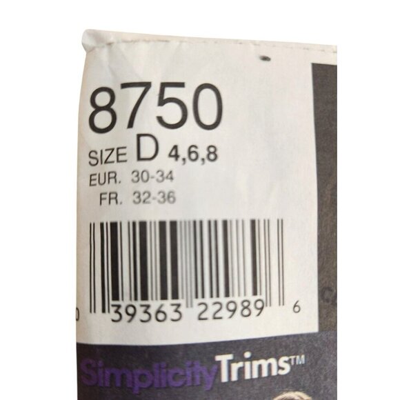 Simplicity 8750 Sewing Pattern Gothic Medieval Costume Size D 4-6-8 17 Pieces - Picture 6 of 9